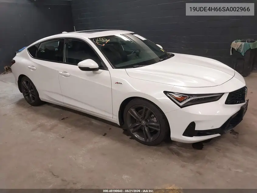 2025 Acura Integra A-Spec Technology VIN: 19UDE4H66SA002966 Lot: 45190543