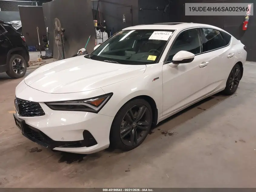 2025 Acura Integra A-Spec Technology VIN: 19UDE4H66SA002966 Lot: 45190543