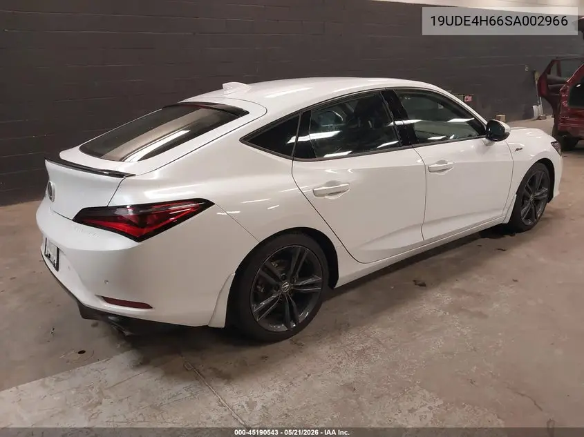 2025 Acura Integra A-Spec Technology VIN: 19UDE4H66SA002966 Lot: 45190543