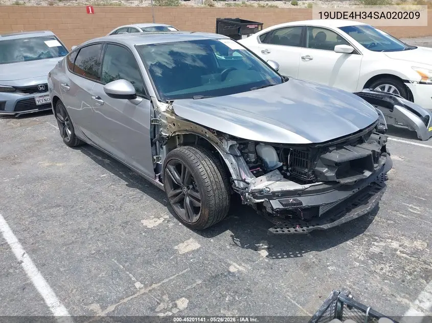 2025 Acura Integra A-Spec VIN: 19UDE4H34SA020209 Lot: 45201141
