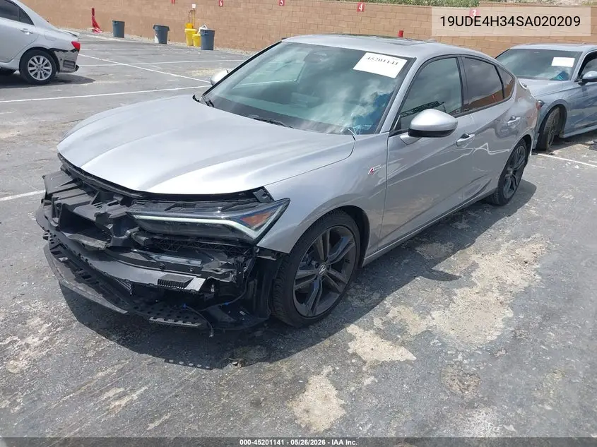 2025 Acura Integra A-Spec VIN: 19UDE4H34SA020209 Lot: 45201141