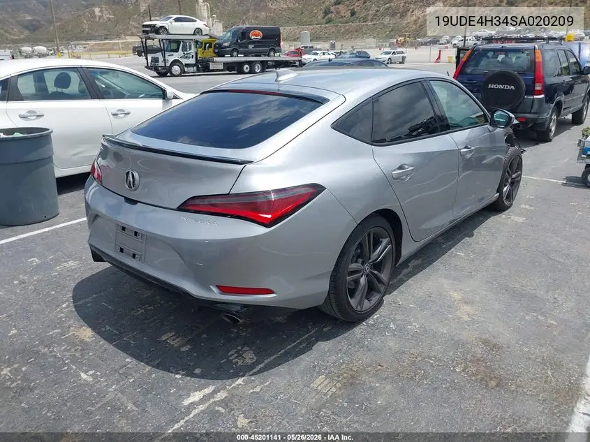 2025 Acura Integra A-Spec VIN: 19UDE4H34SA020209 Lot: 45201141