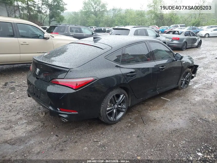 2025 Acura Integra A-Spec Technology VIN: 19UDE4G7XSA005203 Lot: 45211258