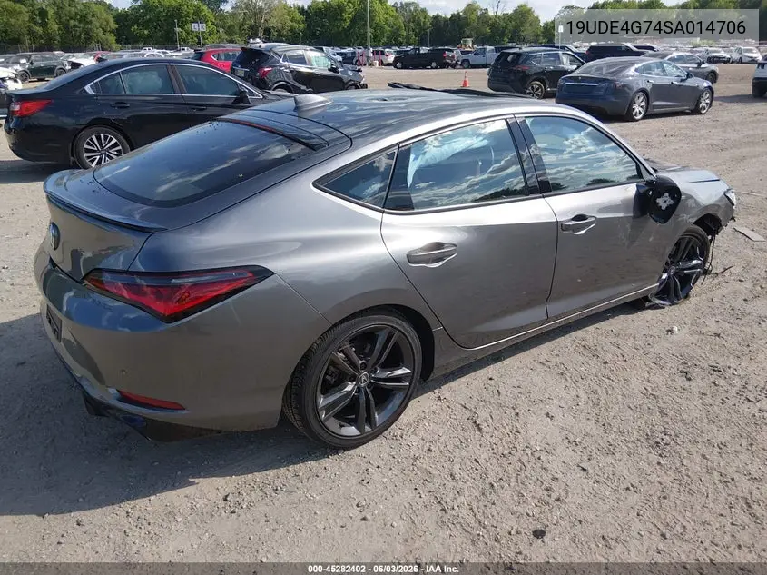 2025 Acura Integra A-Spec Technology VIN: 19UDE4G74SA014706 Lot: 45282402