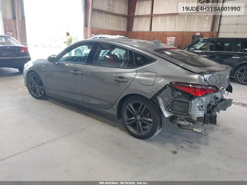 2025 Acura Integra A-Spec VIN: 19UDE4H31SA001990 Lot: 45353644