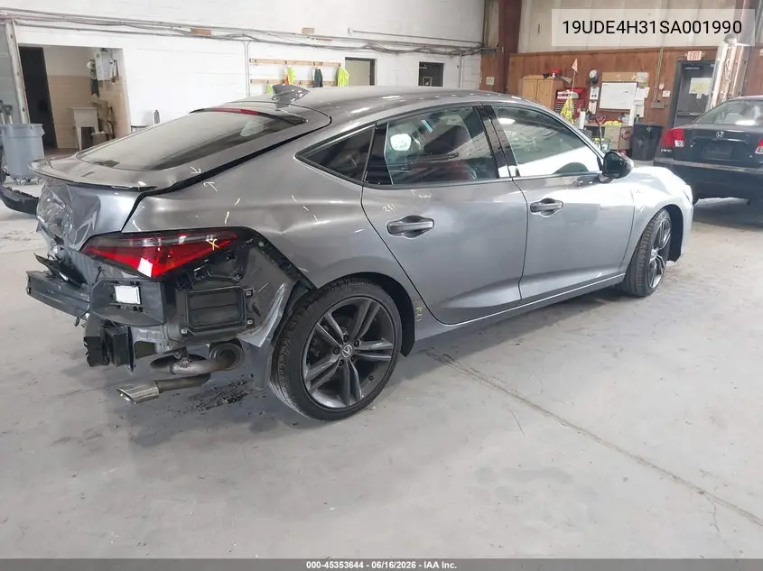 2025 Acura Integra A-Spec VIN: 19UDE4H31SA001990 Lot: 45353644