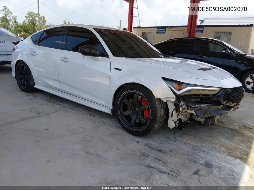 2025 Acura Integra Type S VIN: 19UDE5G93SA002070 Lot: 45408509