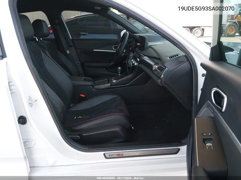 2025 Acura Integra Type S VIN: 19UDE5G93SA002070 Lot: 45408509