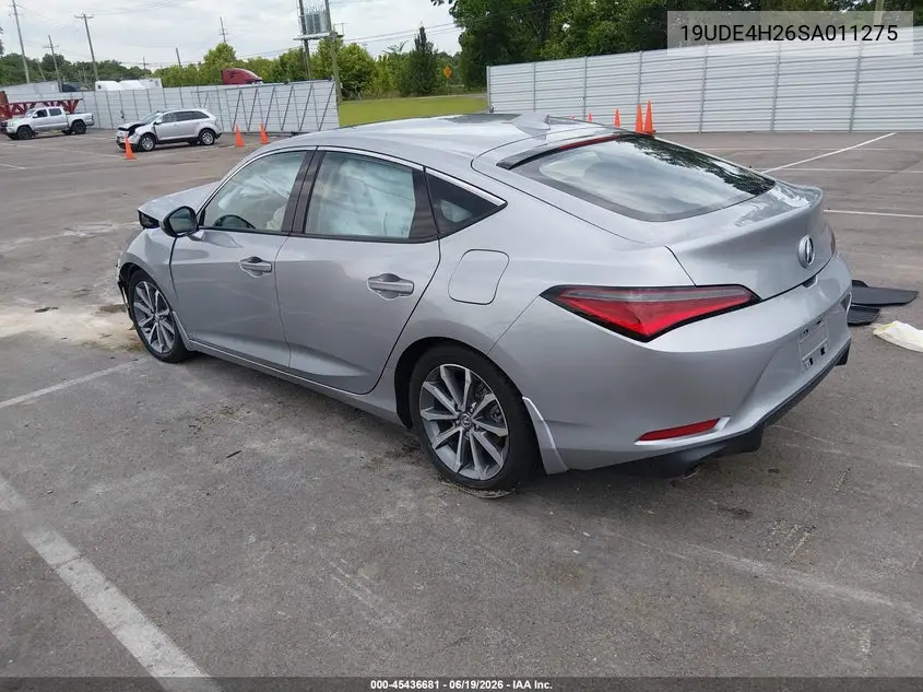 2025 Acura Integra VIN: 19UDE4H26SA011275 Lot: 45436681