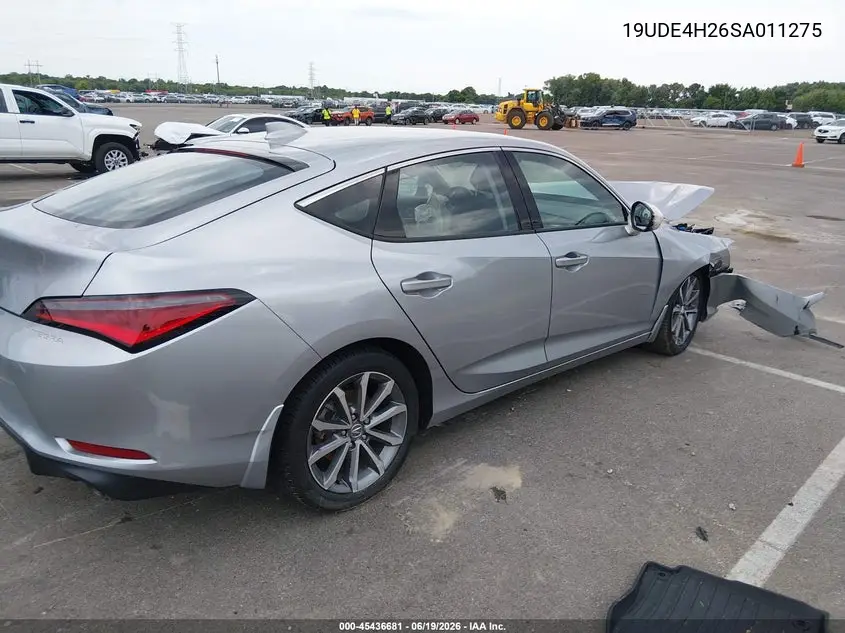 2025 Acura Integra VIN: 19UDE4H26SA011275 Lot: 45436681