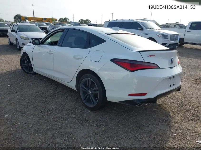 2025 Acura Integra A-Spec VIN: 19UDE4H36SA014153 Lot: 45488735