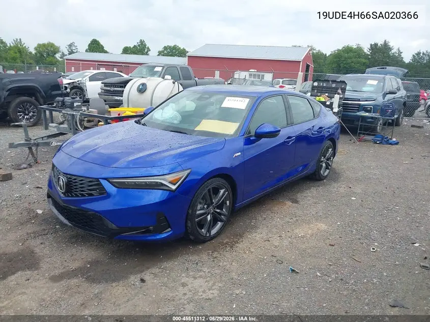 2025 Acura Integra A-Spec Technology VIN: 19UDE4H66SA020366 Lot: 45511312
