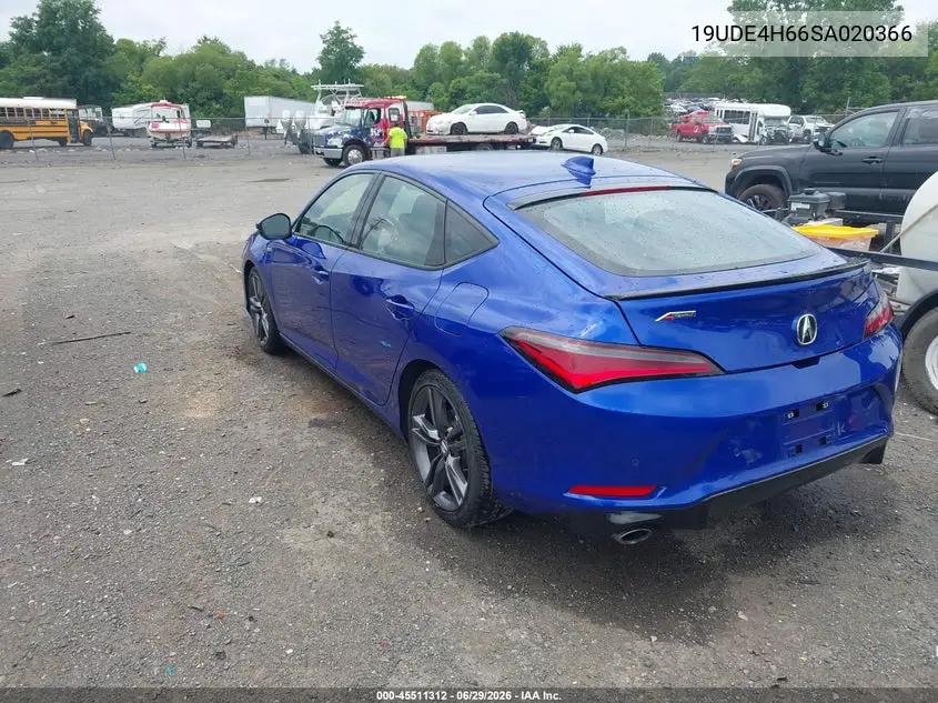 2025 Acura Integra A-Spec Technology VIN: 19UDE4H66SA020366 Lot: 45511312
