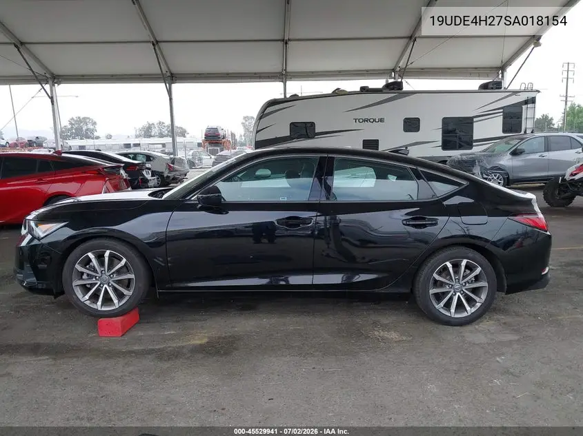 2025 Acura Integra VIN: 19UDE4H27SA018154 Lot: 45529941