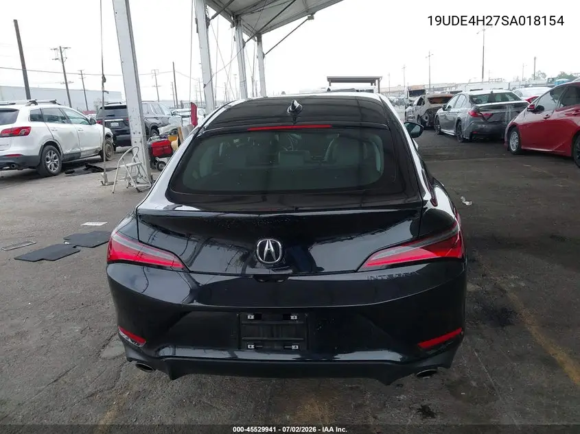 2025 Acura Integra VIN: 19UDE4H27SA018154 Lot: 45529941