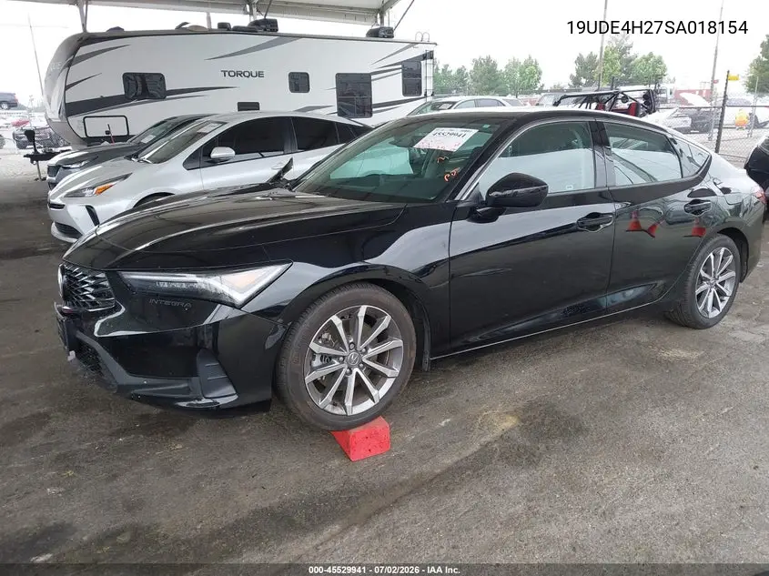 2025 Acura Integra VIN: 19UDE4H27SA018154 Lot: 45529941