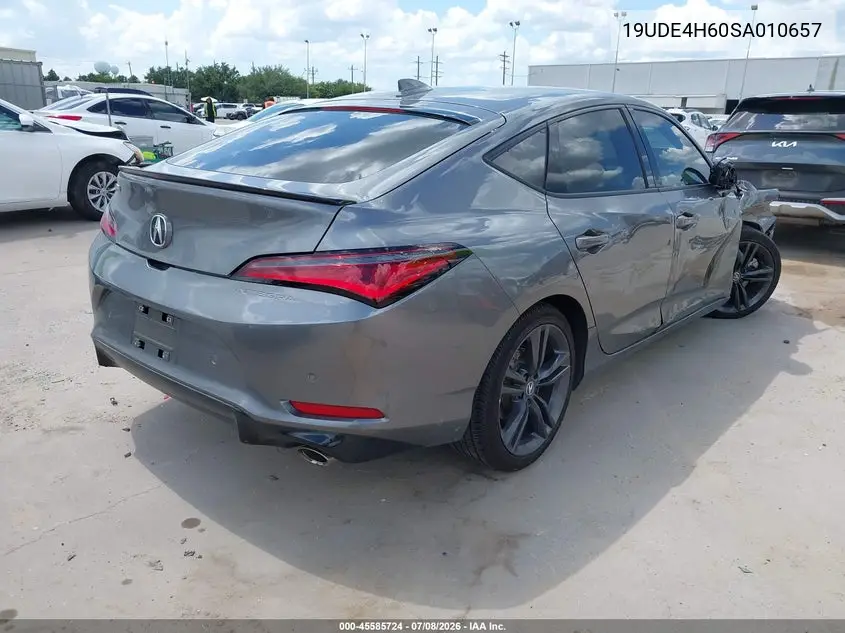 2025 Acura Integra A-Spec Technology VIN: 19UDE4H60SA010657 Lot: 45585724
