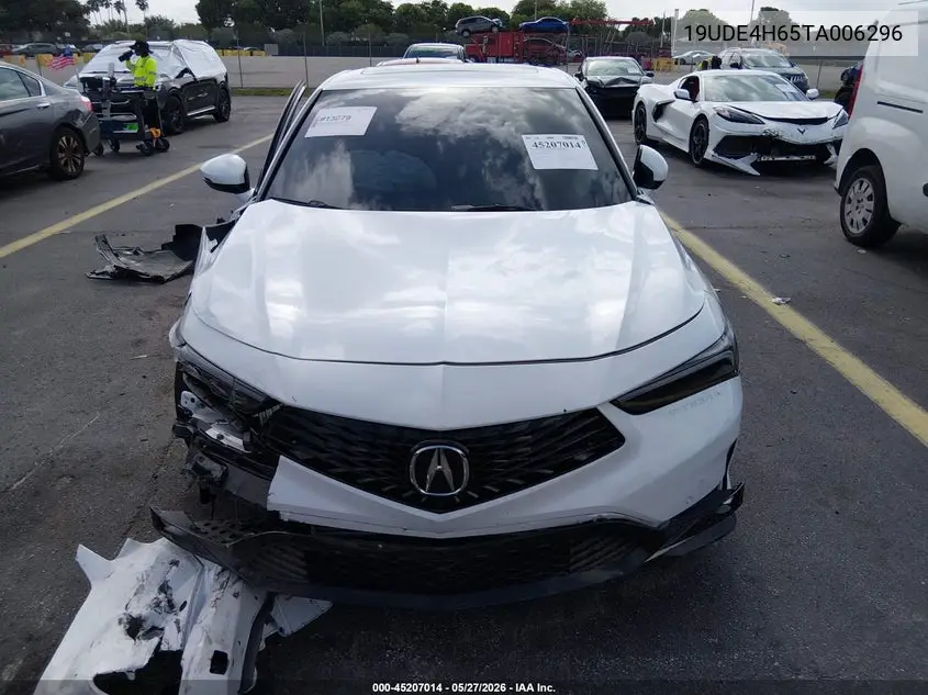 2026 Acura Integra Fwd A-Spec With Technology VIN: 19UDE4H65TA006296 Lot: 45207014