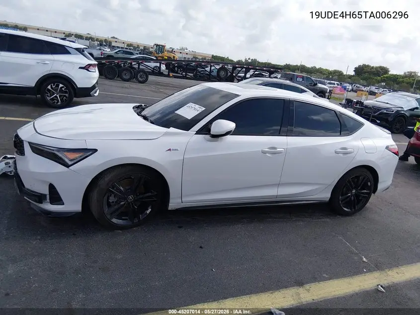 2026 Acura Integra Fwd A-Spec With Technology VIN: 19UDE4H65TA006296 Lot: 45207014