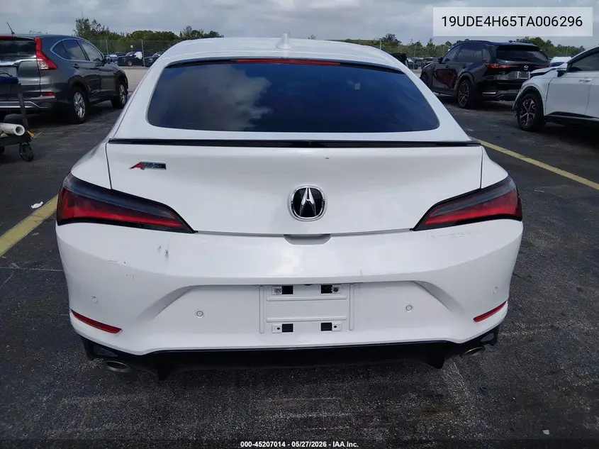 2026 Acura Integra Fwd A-Spec With Technology VIN: 19UDE4H65TA006296 Lot: 45207014