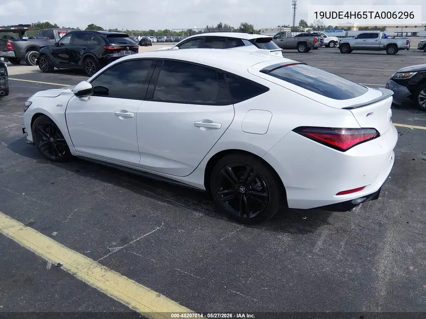 2026 Acura Integra Fwd A-Spec With Technology VIN: 19UDE4H65TA006296 Lot: 45207014