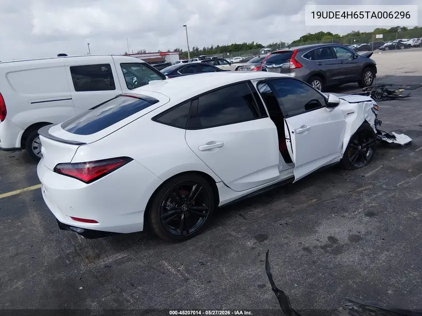 2026 Acura Integra Fwd A-Spec With Technology VIN: 19UDE4H65TA006296 Lot: 45207014