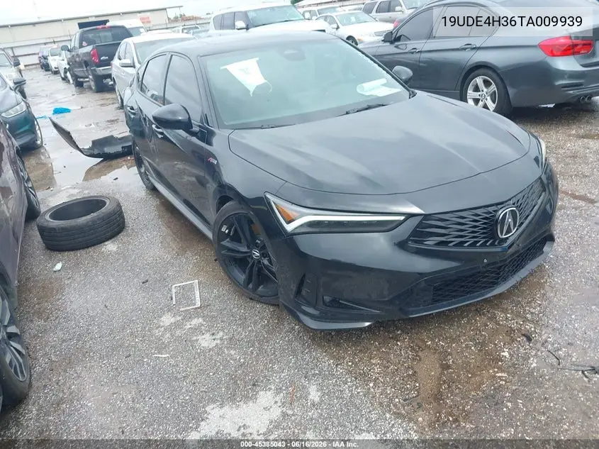 2026 Acura Integra Fwd A-Spec VIN: 19UDE4H36TA009939 Lot: 45385043