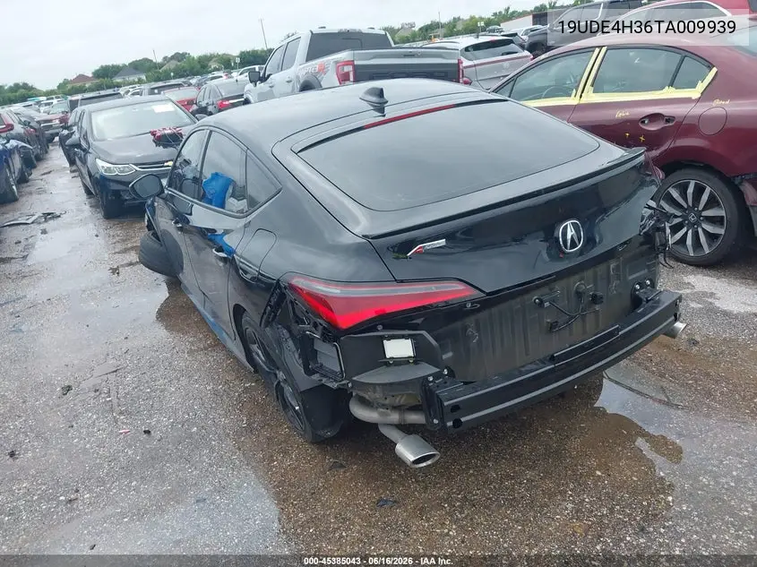 2026 Acura Integra Fwd A-Spec VIN: 19UDE4H36TA009939 Lot: 45385043