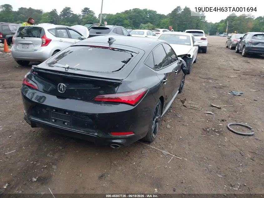 2026 Acura Integra Fwd A-Spec With Technology VIN: 19UDE4H63TA001694 Lot: 45387726