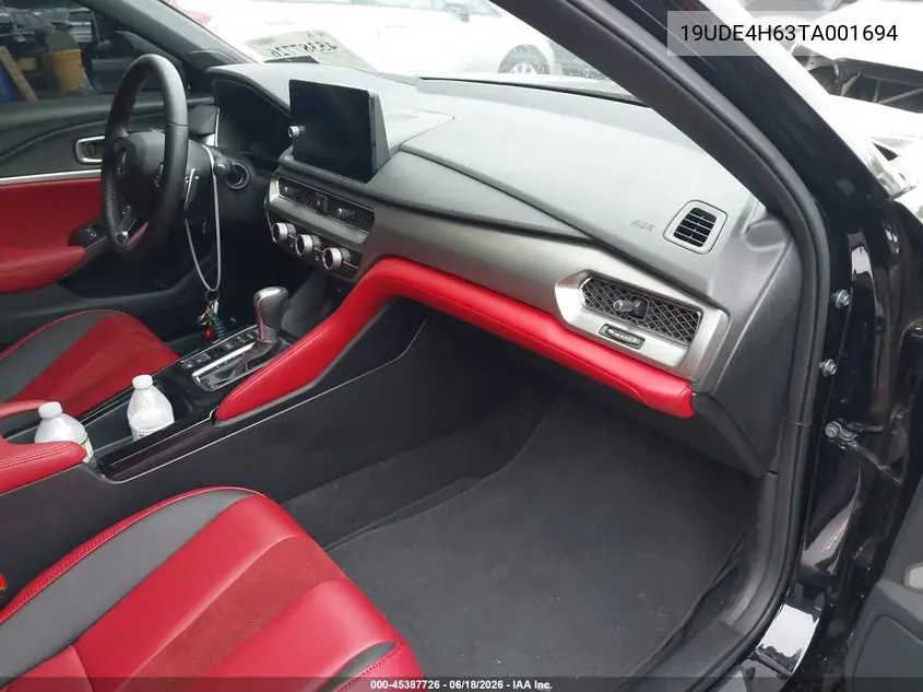 2026 Acura Integra Fwd A-Spec With Technology VIN: 19UDE4H63TA001694 Lot: 45387726