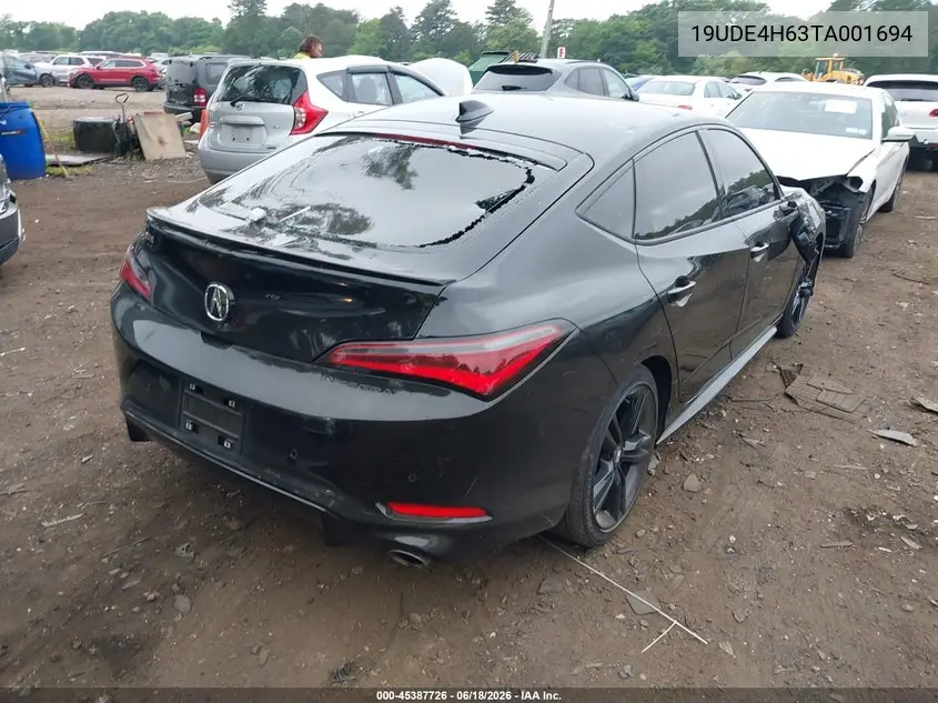 2026 Acura Integra Fwd A-Spec With Technology VIN: 19UDE4H63TA001694 Lot: 45387726