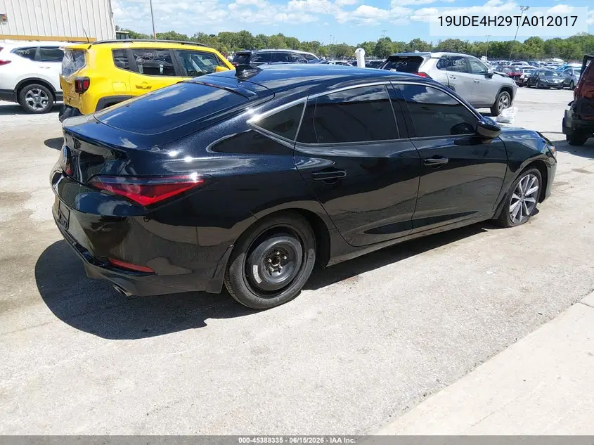 2026 Acura Integra Fwd VIN: 19UDE4H29TA012017 Lot: 45388335
