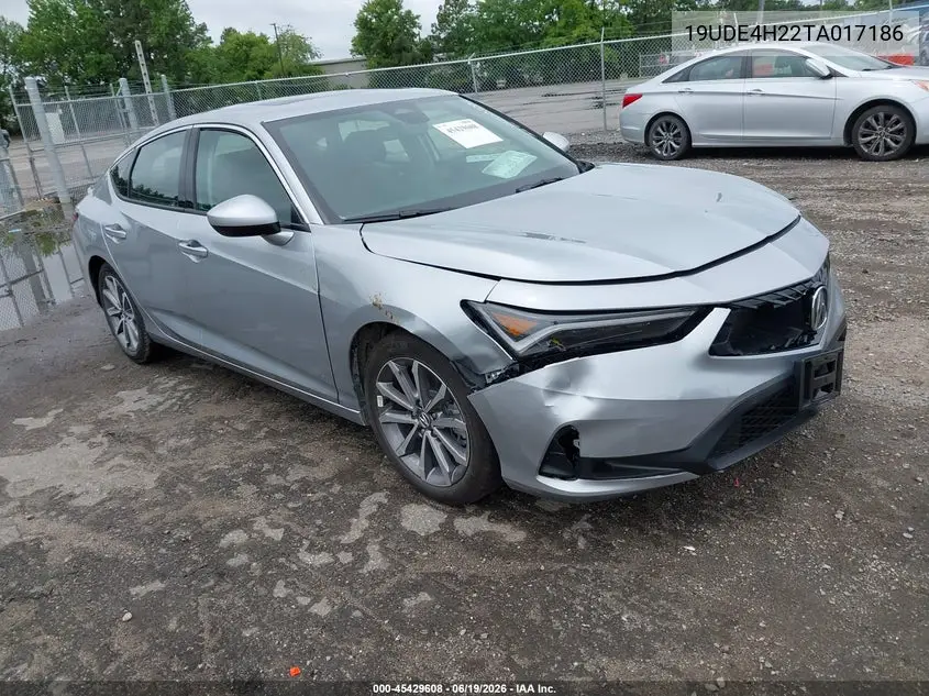 2026 Acura Integra Fwd VIN: 19UDE4H22TA017186 Lot: 45429608