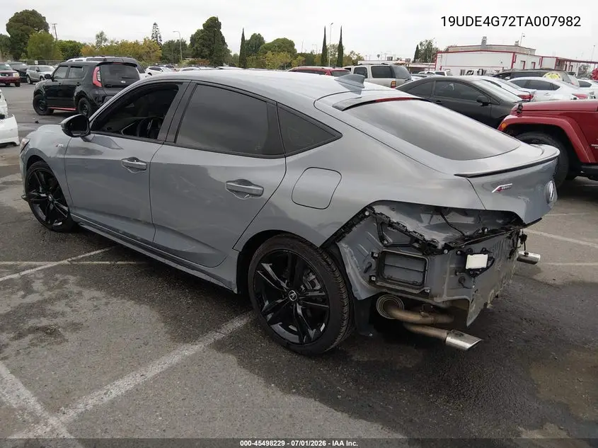 2026 Acura Integra Fwd A-Spec With Technology VIN: 19UDE4G72TA007982 Lot: 45498229