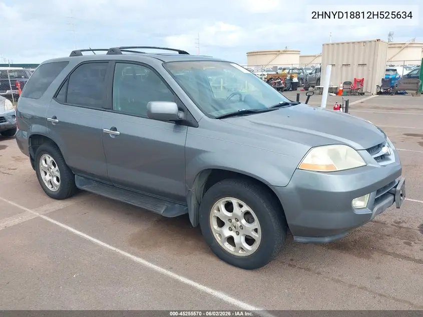 2002 Acura Mdx VIN: 2HNYD18812H525634 Lot: 45255570
