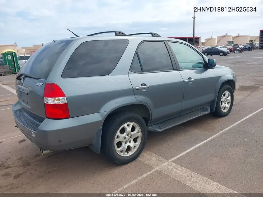 2002 Acura Mdx VIN: 2HNYD18812H525634 Lot: 45255570