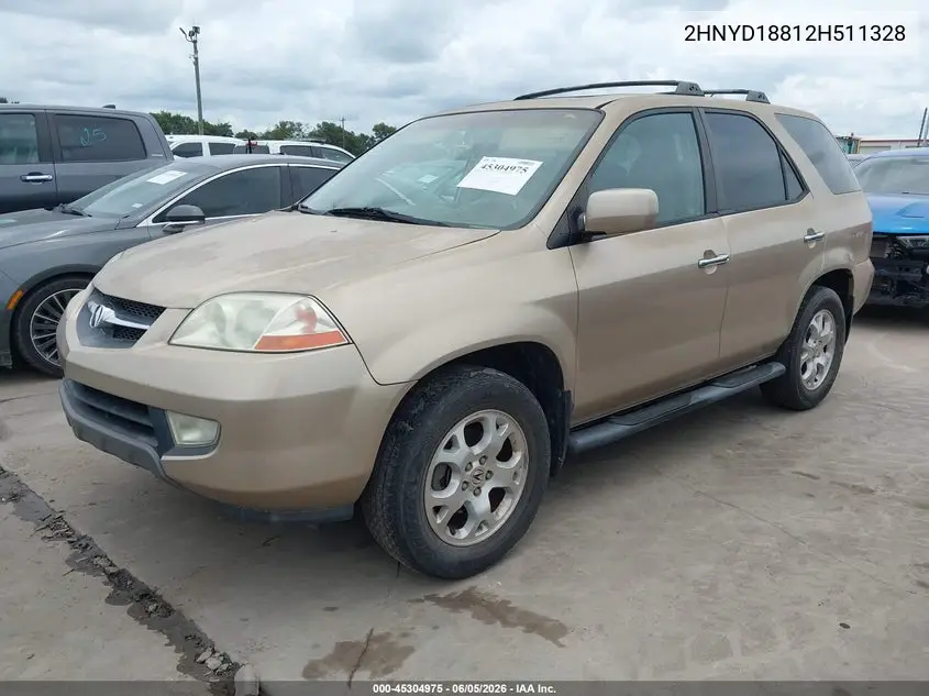 2002 Acura Mdx VIN: 2HNYD18812H511328 Lot: 45304975