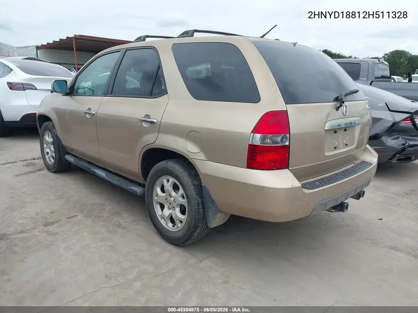 2002 Acura Mdx VIN: 2HNYD18812H511328 Lot: 45304975