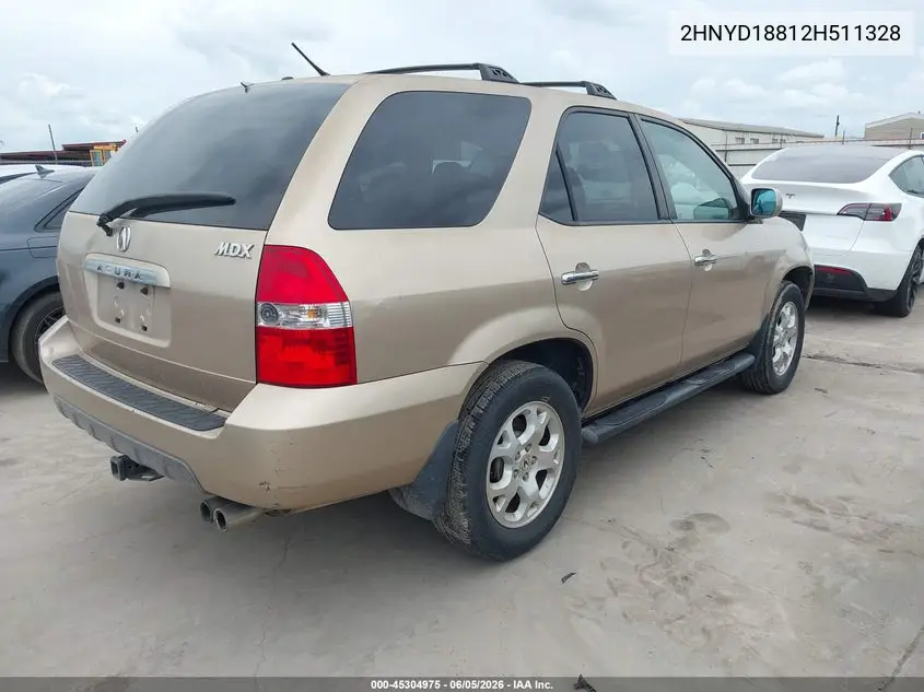 2002 Acura Mdx VIN: 2HNYD18812H511328 Lot: 45304975
