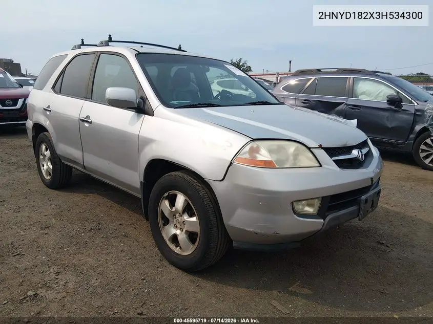 2003 Acura Mdx VIN: 2HNYD182X3H534300 Lot: 45595719
