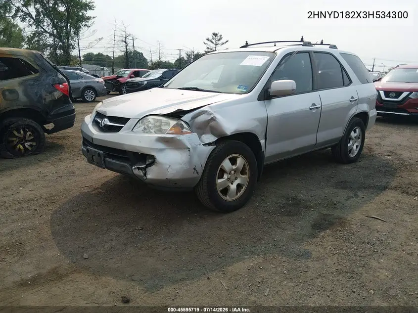2003 Acura Mdx VIN: 2HNYD182X3H534300 Lot: 45595719