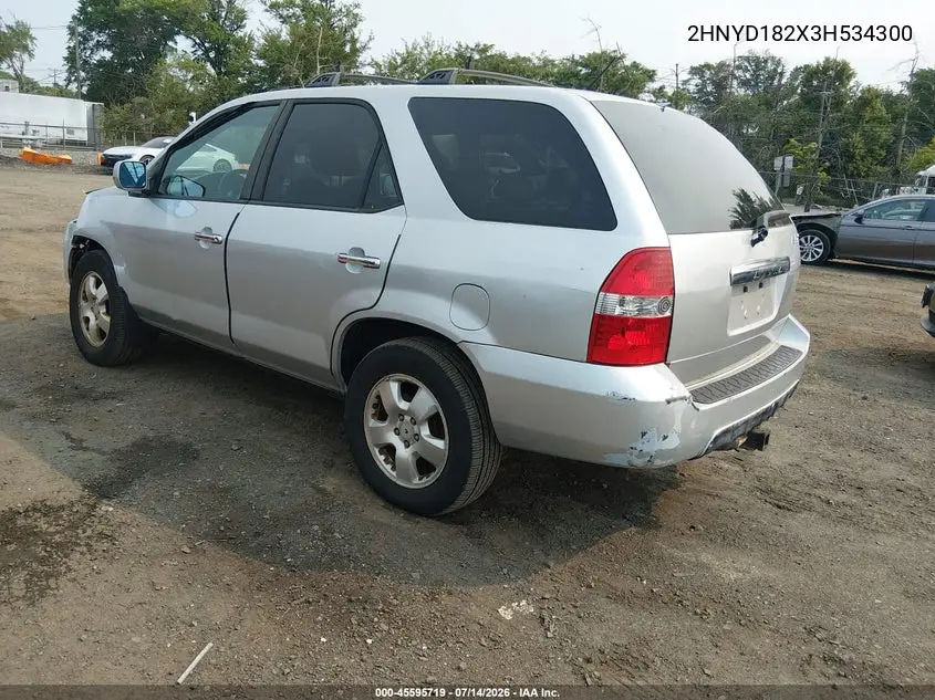 2003 Acura Mdx VIN: 2HNYD182X3H534300 Lot: 45595719