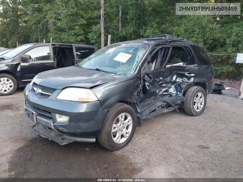 2003 Acura Mdx VIN: 2HNYD18993H508459 Lot: 45663744