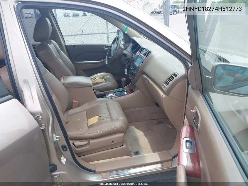 2004 Acura Mdx VIN: 2HNYD18274H512773 Lot: 45269661