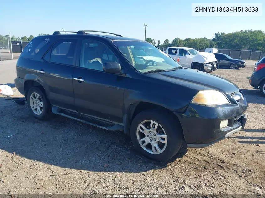 2004 Acura Mdx VIN: 2HNYD18634H513633 Lot: 45631560