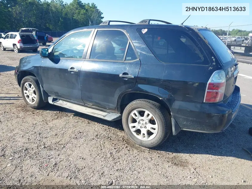 2004 Acura Mdx VIN: 2HNYD18634H513633 Lot: 45631560