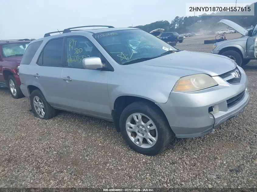 2004 Acura Mdx VIN: 2HNYD18704H557615 Lot: 45656983