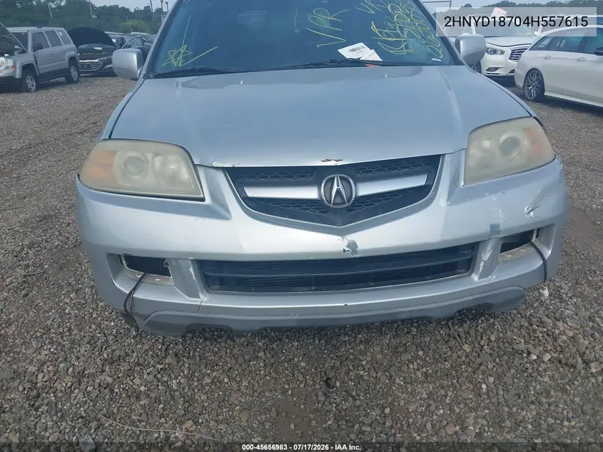 2004 Acura Mdx VIN: 2HNYD18704H557615 Lot: 45656983