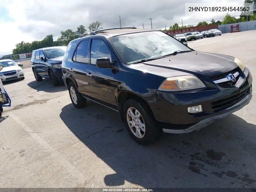 2005 Acura Mdx VIN: 2HNYD18925H544562 Lot: 45161545