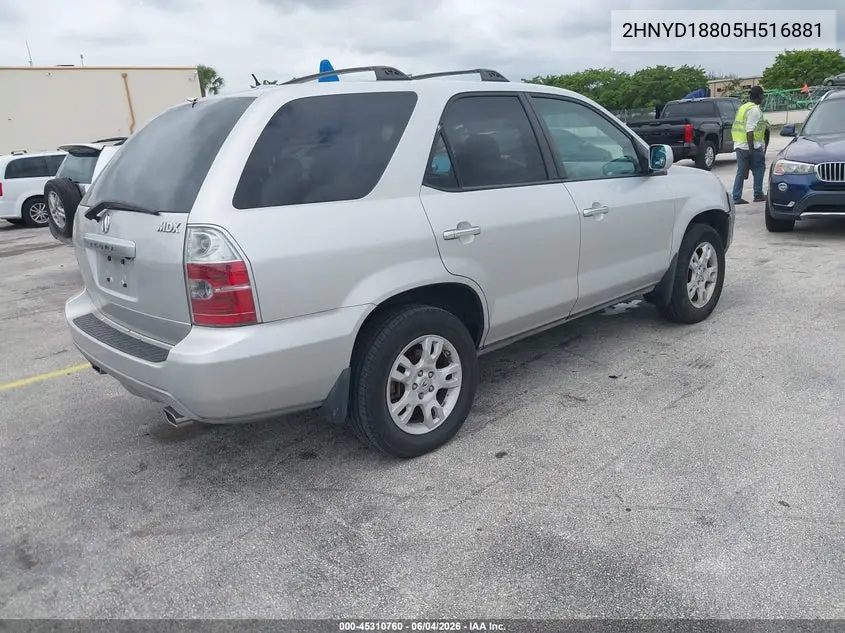 2005 Acura Mdx VIN: 2HNYD18805H516881 Lot: 45310760